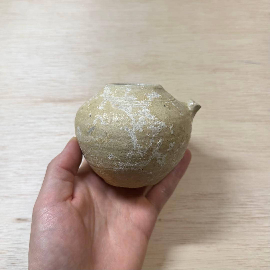 古瀬戸 灰釉 水滴 室町時代 発掘品 陶片 古美術 骨董 民藝 古美濃 古常滑