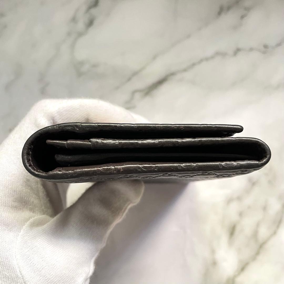 グッチ 長財布 オーガナイザー マイクロシマ GG レザー　0119-②