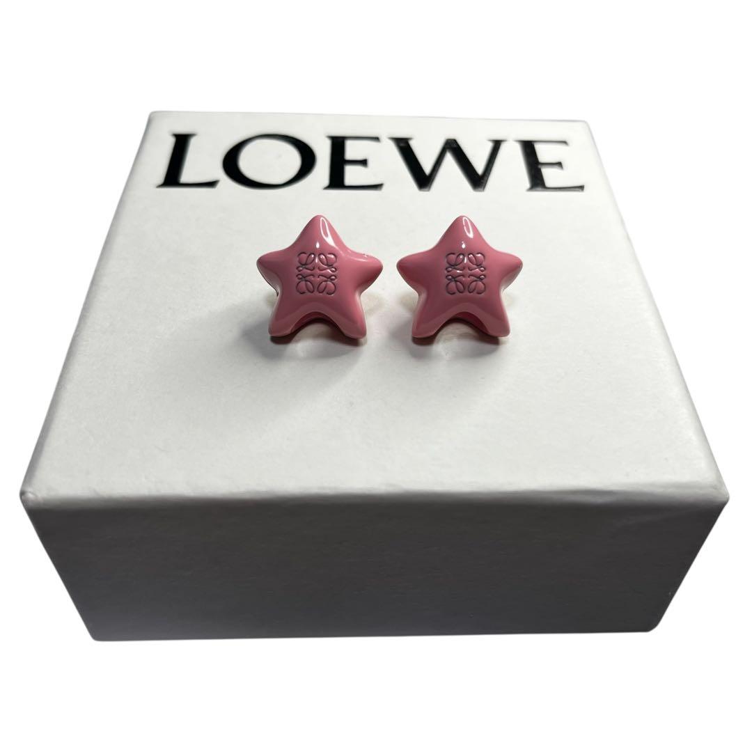 美品✨LOEWE ロエベ　チャーム　星　アナグラム　ピンク　ばら売り可