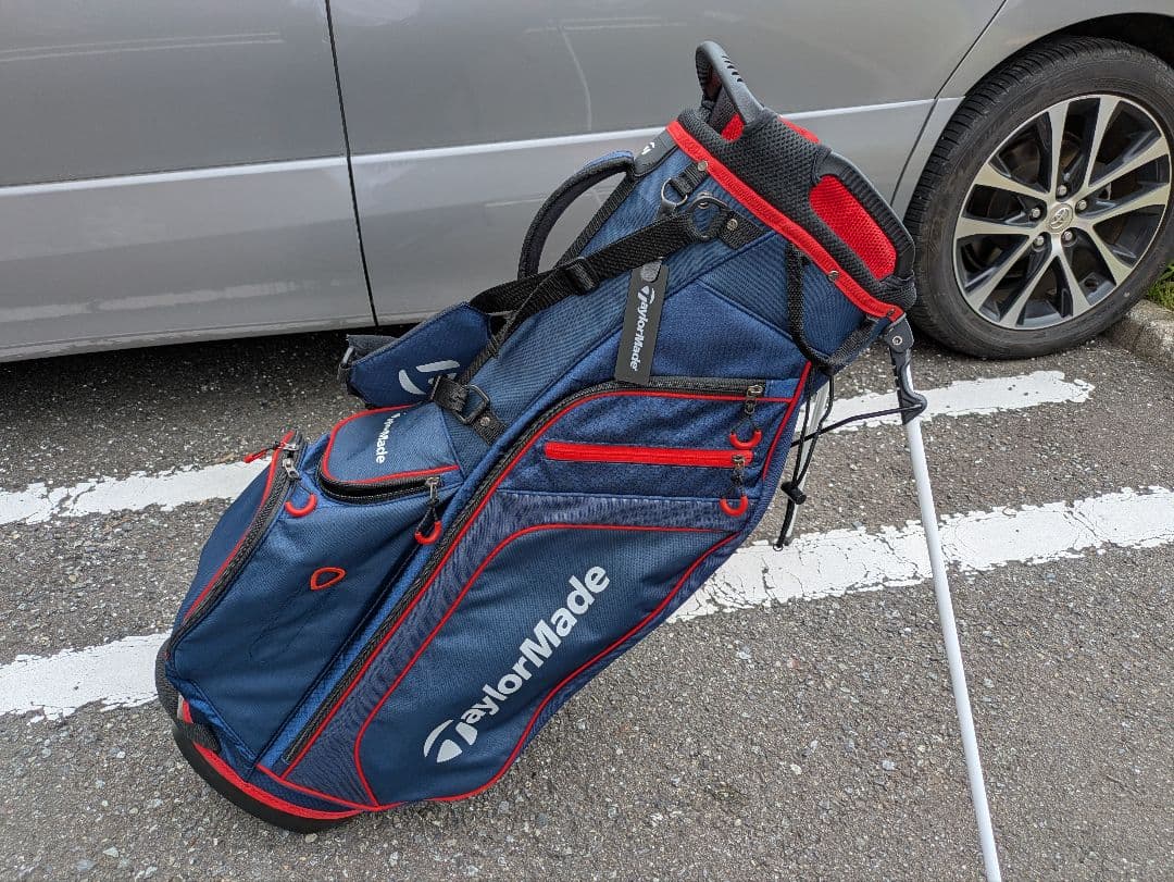 TaylorMade スタンドキャディバッグ ネイビー/レッド