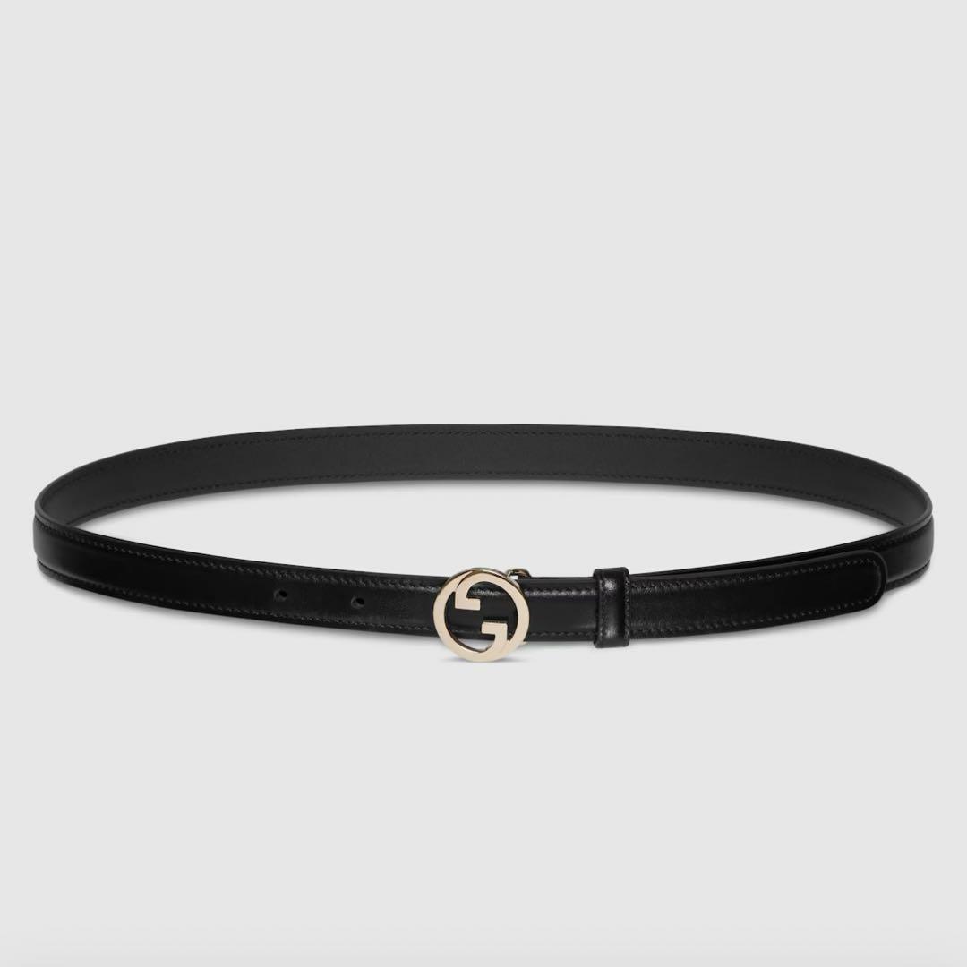 【新品未使用】GUCCI グッチ ブロンディスリムベルト　ライトゴールド