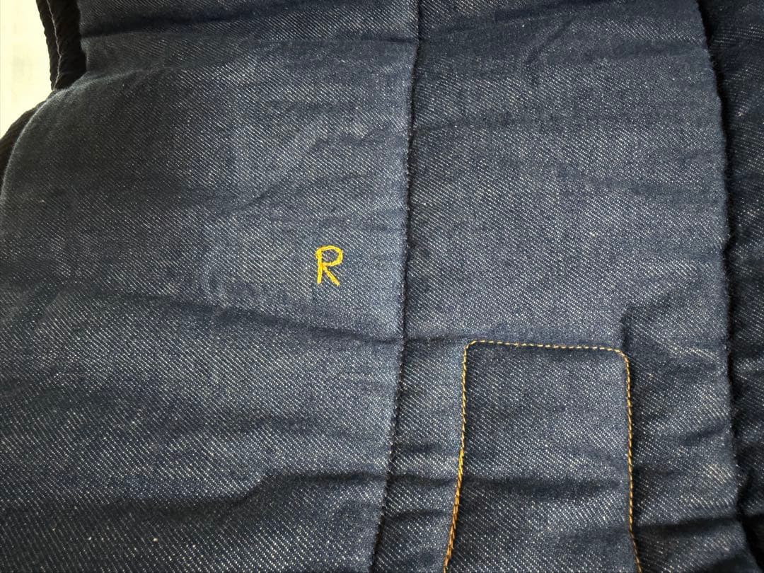 【お値下げ中】45rpm 小麦　デニム　キルティングジャケット