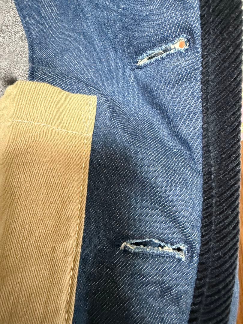 【お値下げ中】45rpm 小麦　デニム　キルティングジャケット