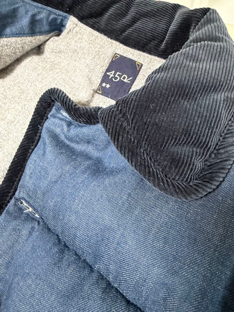 【お値下げ中】45rpm 小麦　デニム　キルティングジャケット