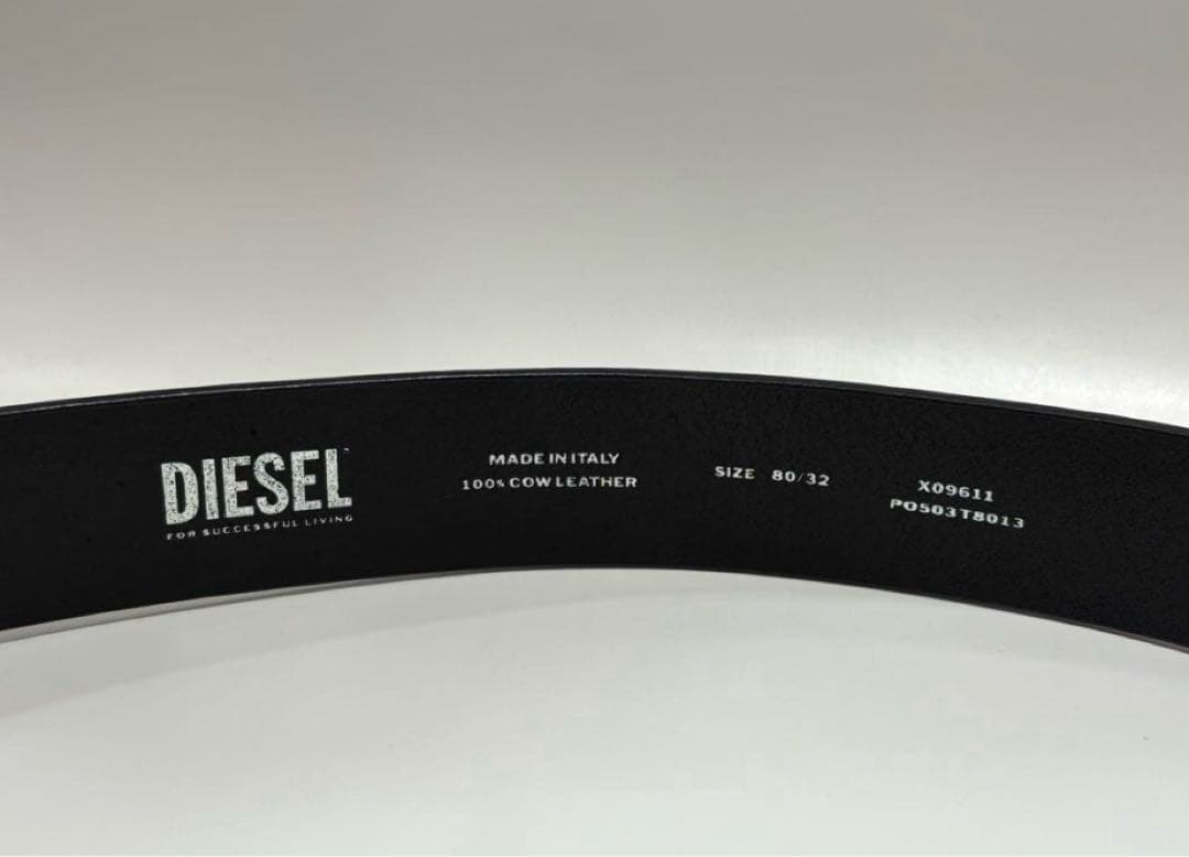 DIESEL B-1dr Strass レザーベルト