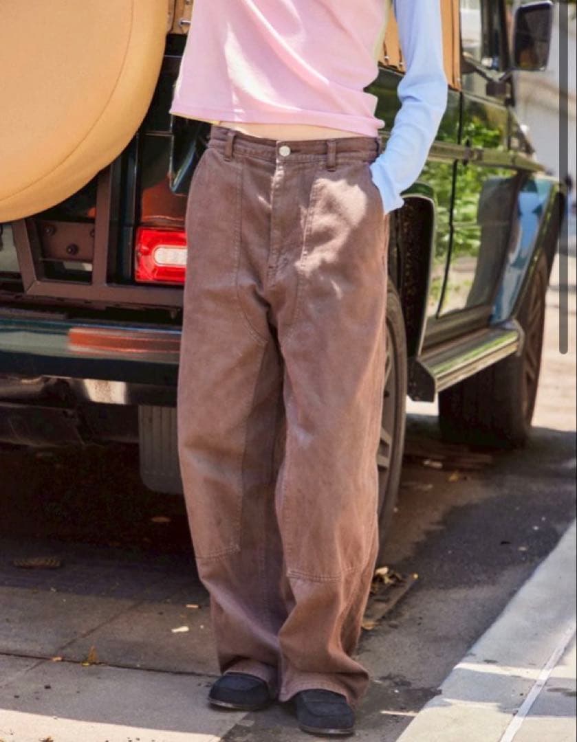 SHISHIKUI コーデュロイベイカーパンツ　サイズ30 ピンク