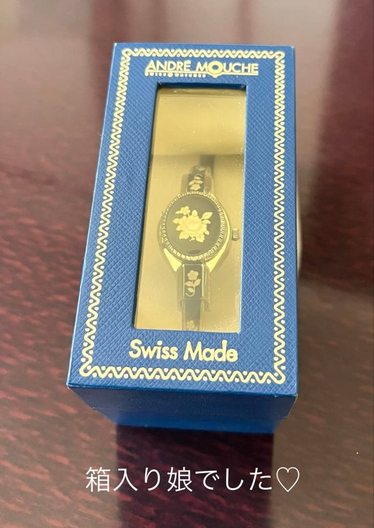 未使用品 Andre Mouche アンドレムッシュ バングルウォッチカトレア