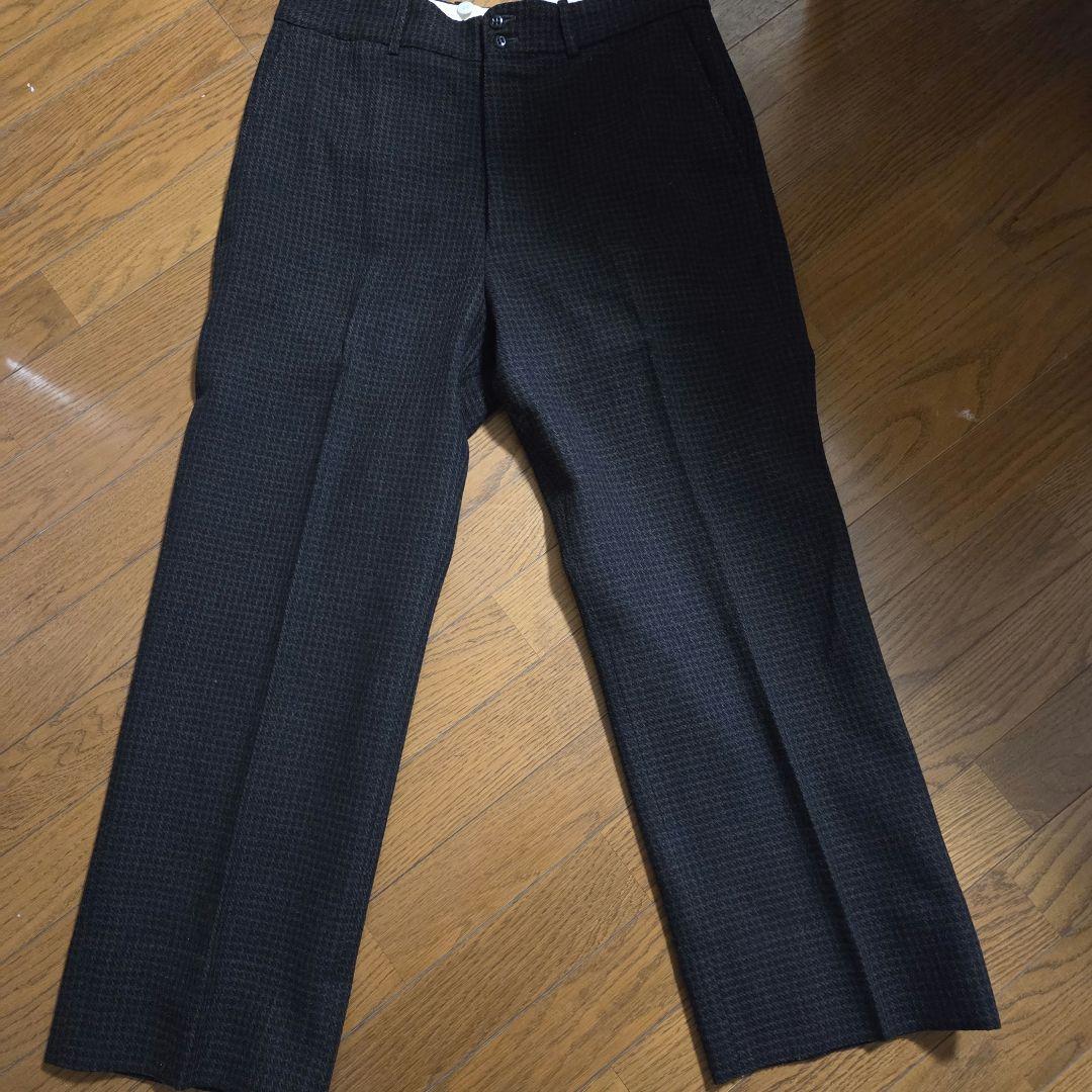 Atlast&Co 千鳥柄 ウール スラックス