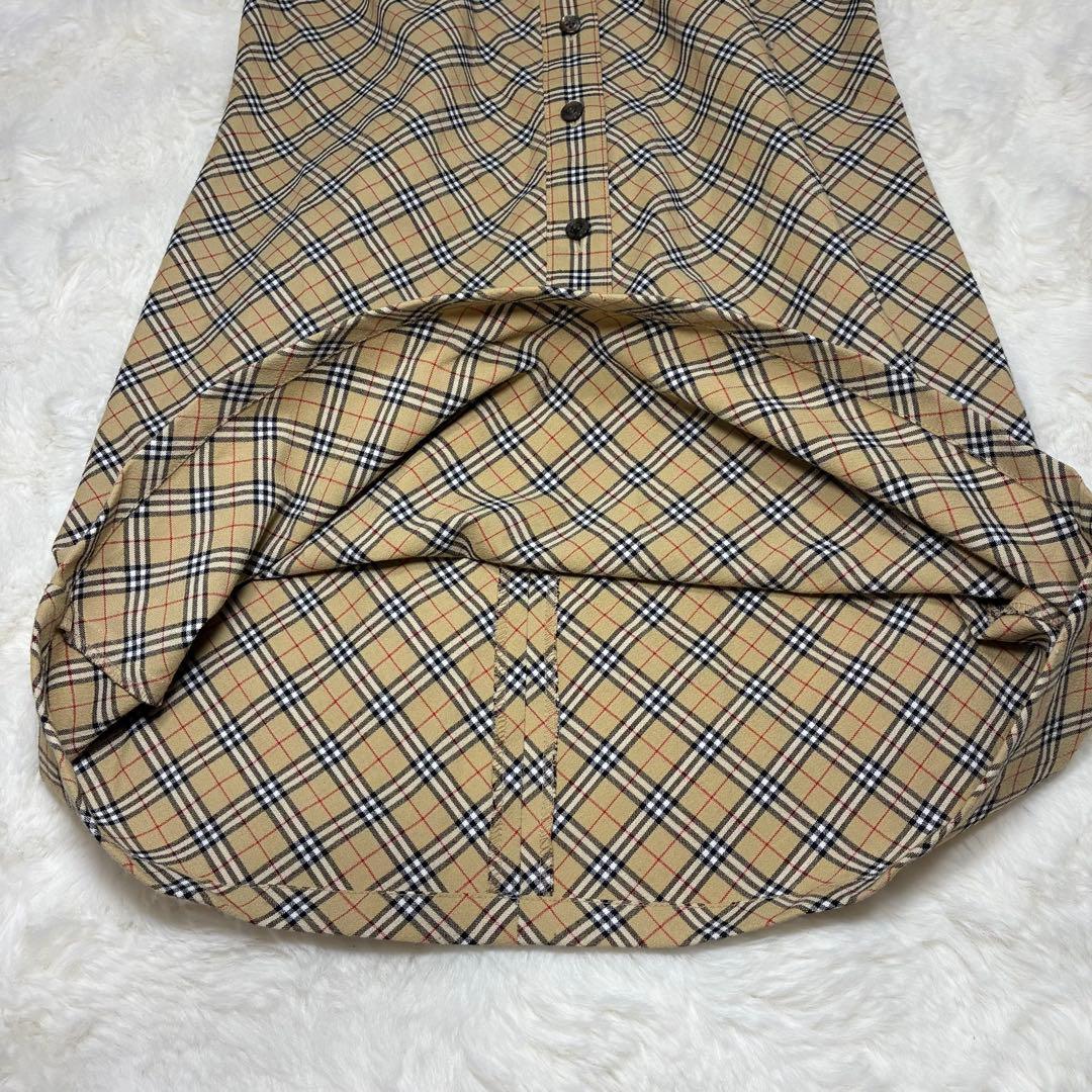 BURBERRY BLUE LABEL ノバチェック シャツワンピース 38 M