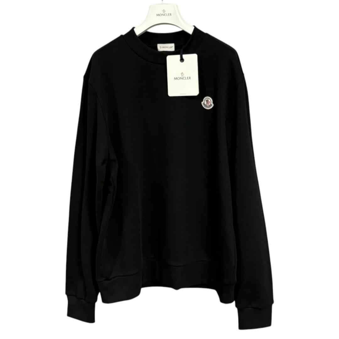 【新品未使用】MONCLER クルーネック スウェット　XL　黒色 トレーナー