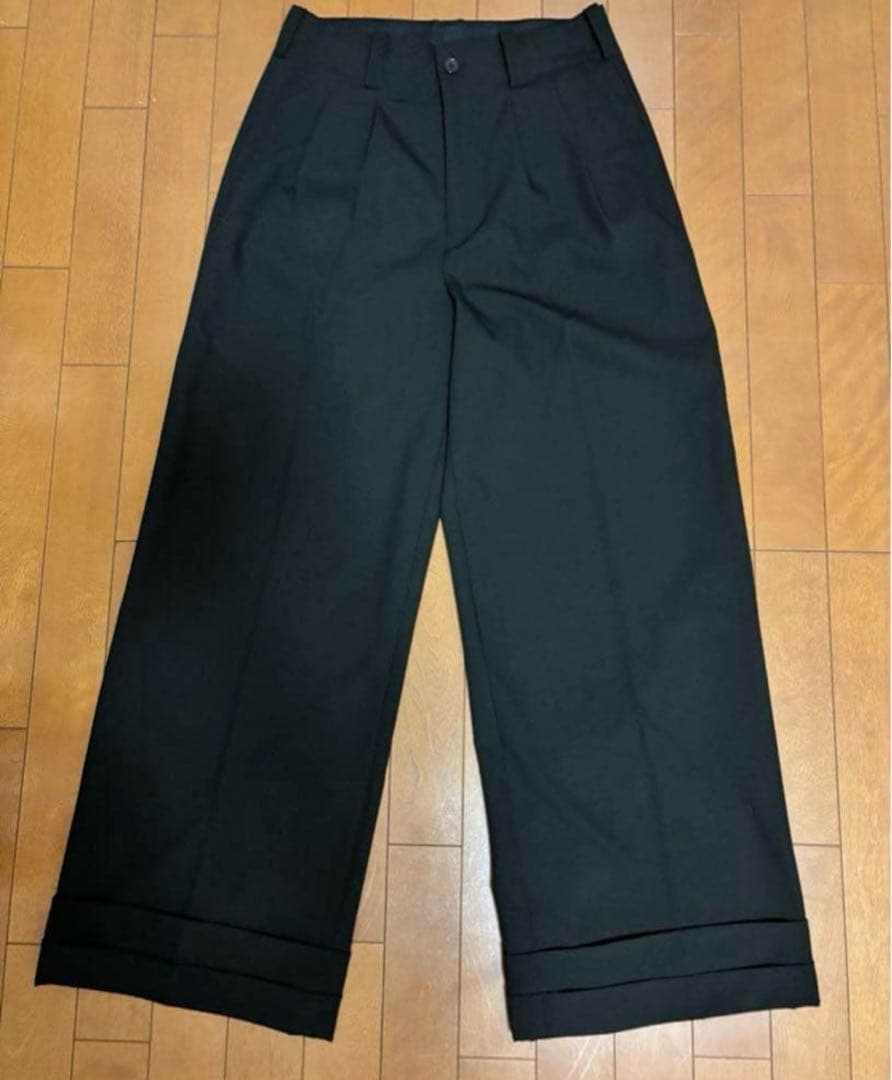 パンツ un peu different tuck wide baggy slacks