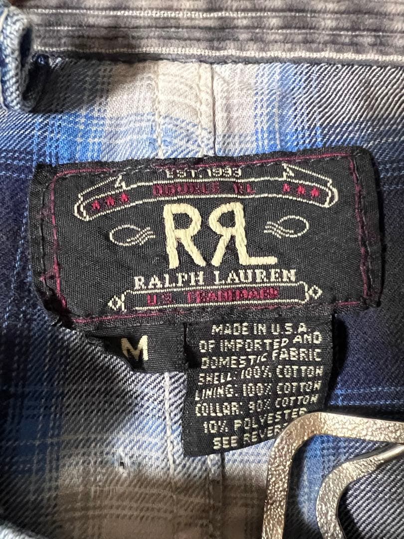 RRL デニムカバーオール M 裏地オンブレ