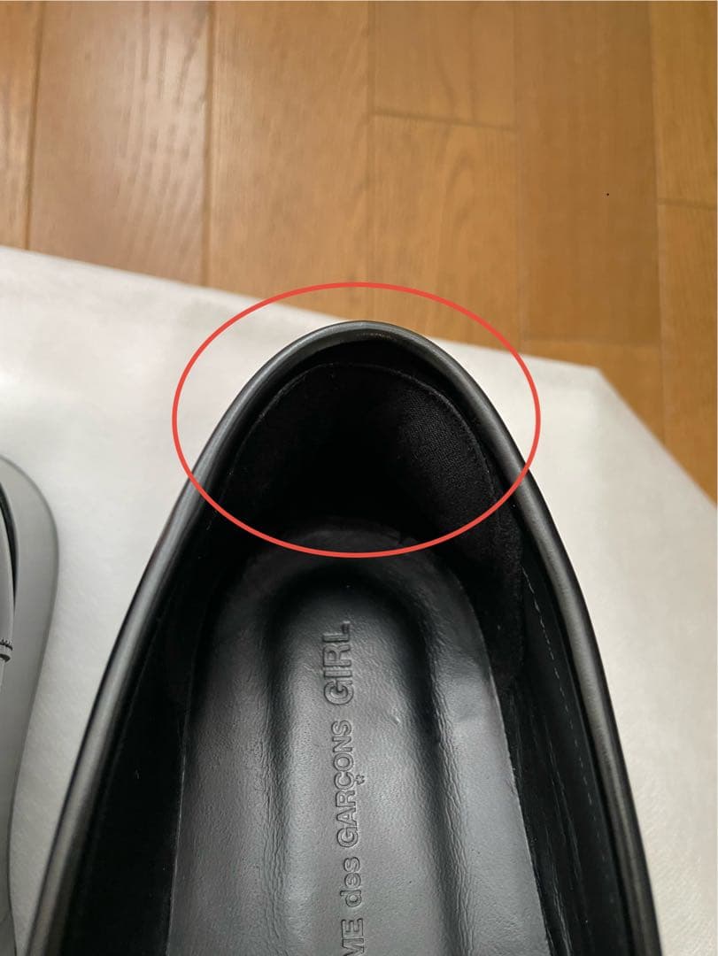 COMMEdesGARCONS GIRL 厚底ローファー 23cm