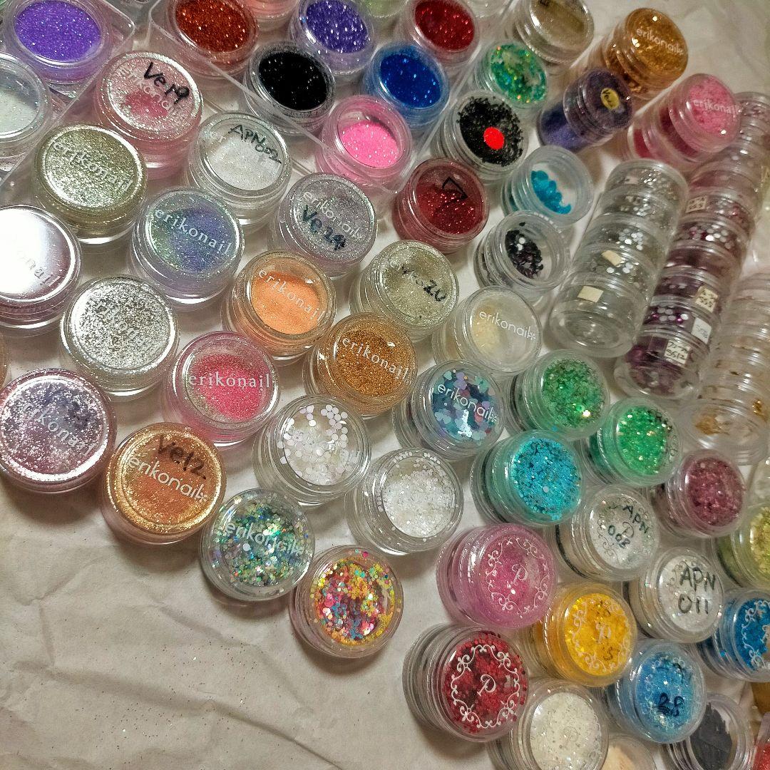 ジェルネイル まとめ売り カラージェル パーツ ラメ ホロ ストーン シェル
