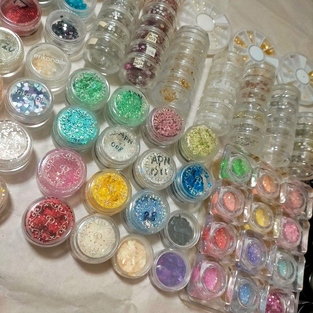 ジェルネイル まとめ売り カラージェル パーツ ラメ ホロ ストーン シェル