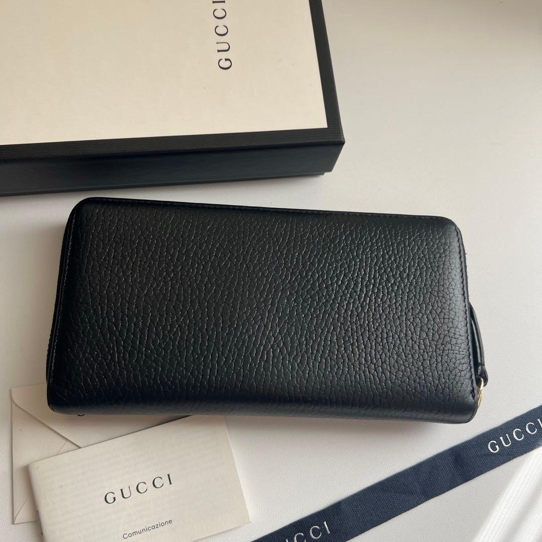 69 極上美品 GUCCI グッチ マーモント 長財布 ラウンドファスナー