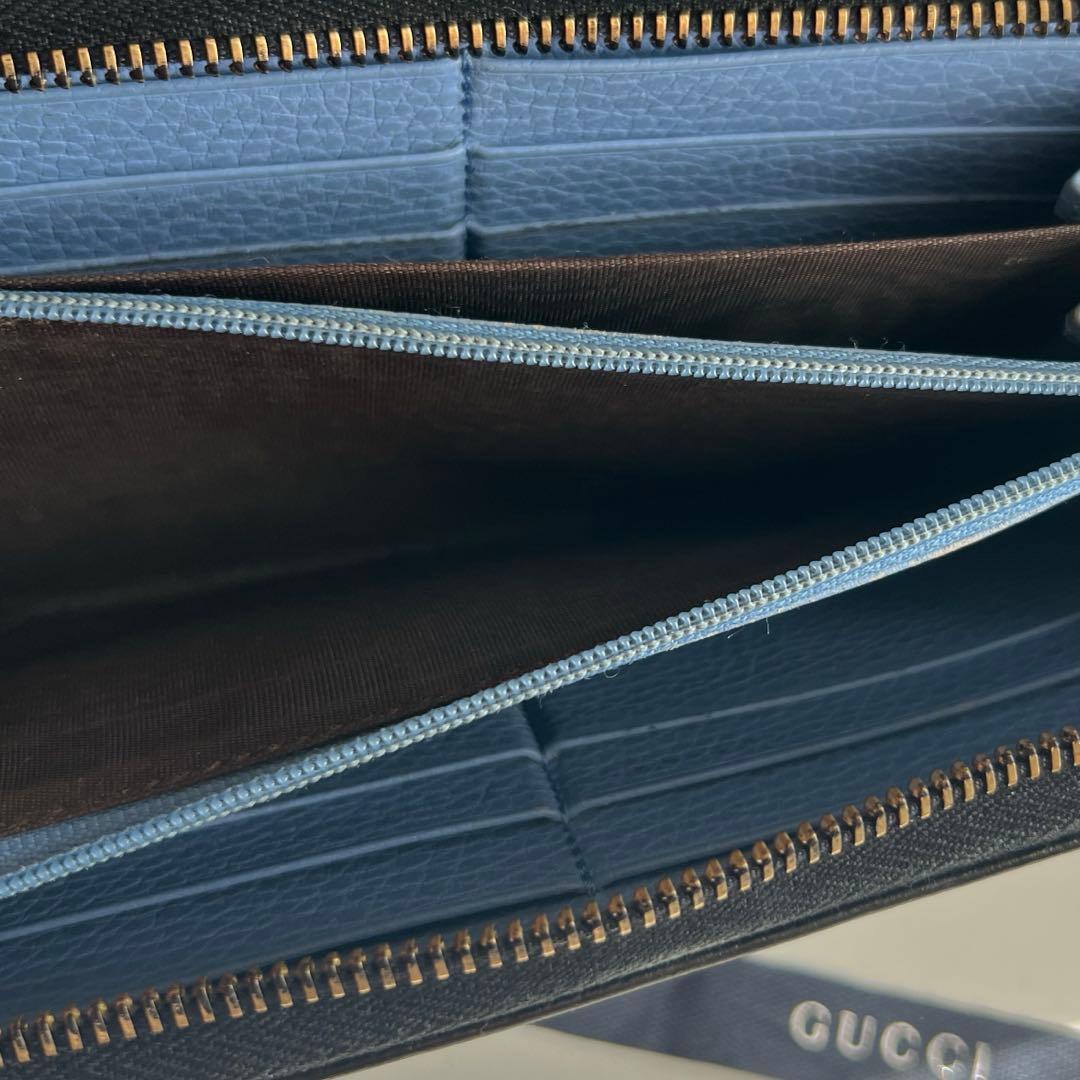 69 極上美品 GUCCI グッチ マーモント 長財布 ラウンドファスナー