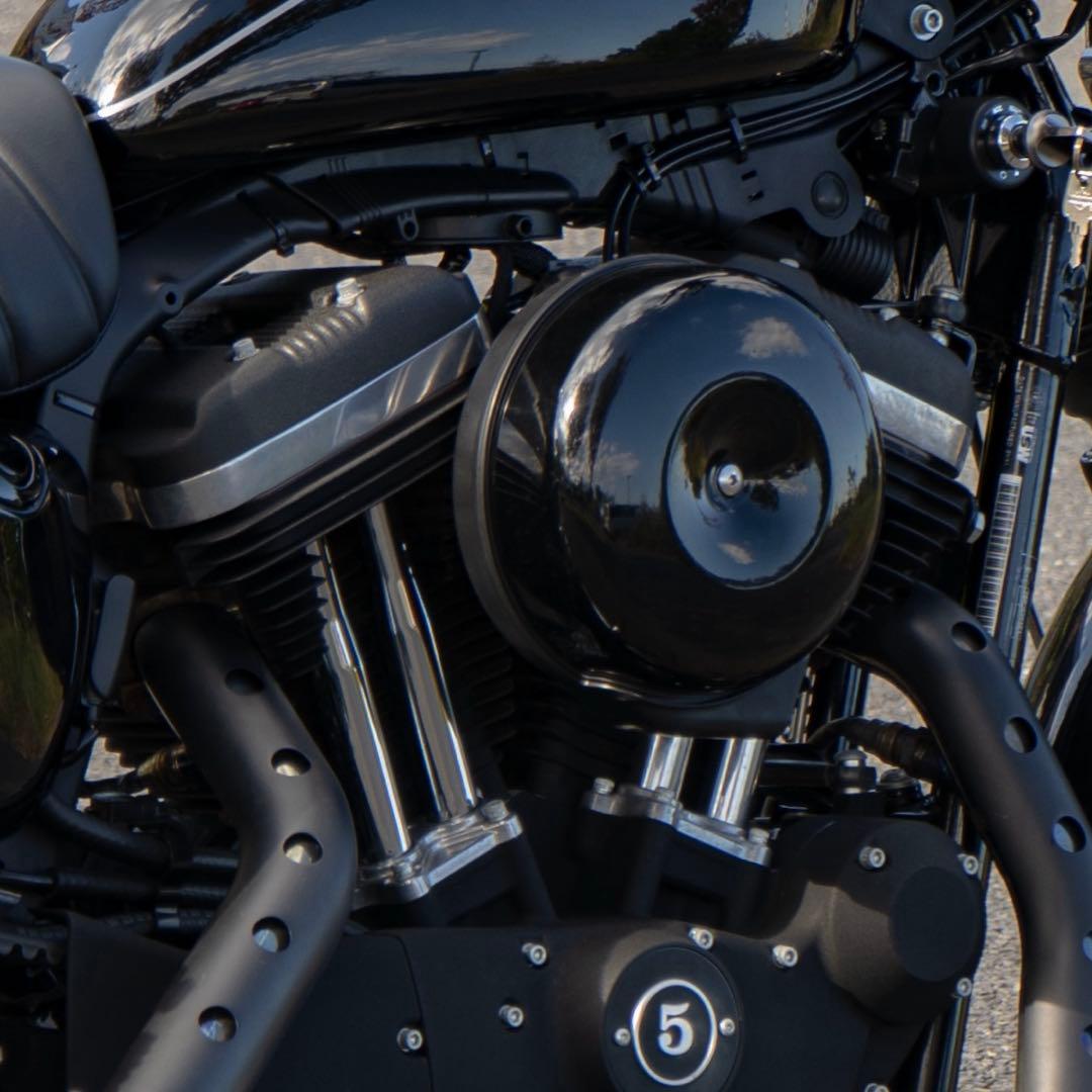 スポーツスター　ロッカーカバー　リンクルブラック　※自家塗装