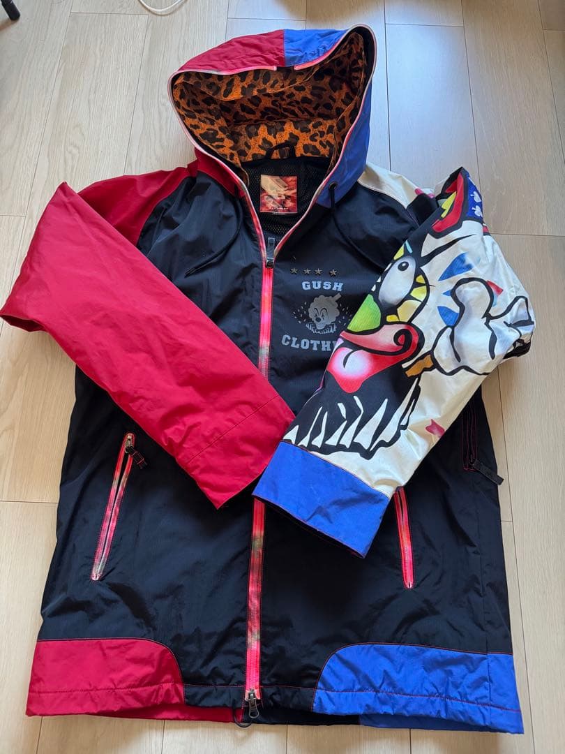 【希少】gush スノボウエア　XL 上下セット　ピエロ