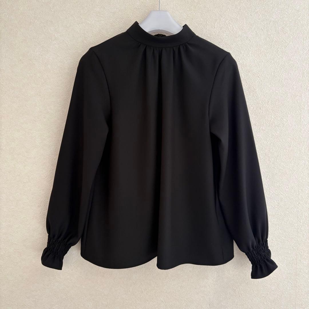 試着のみ　セオリーリュクス　ブラウス　ハイネック　ギャザー