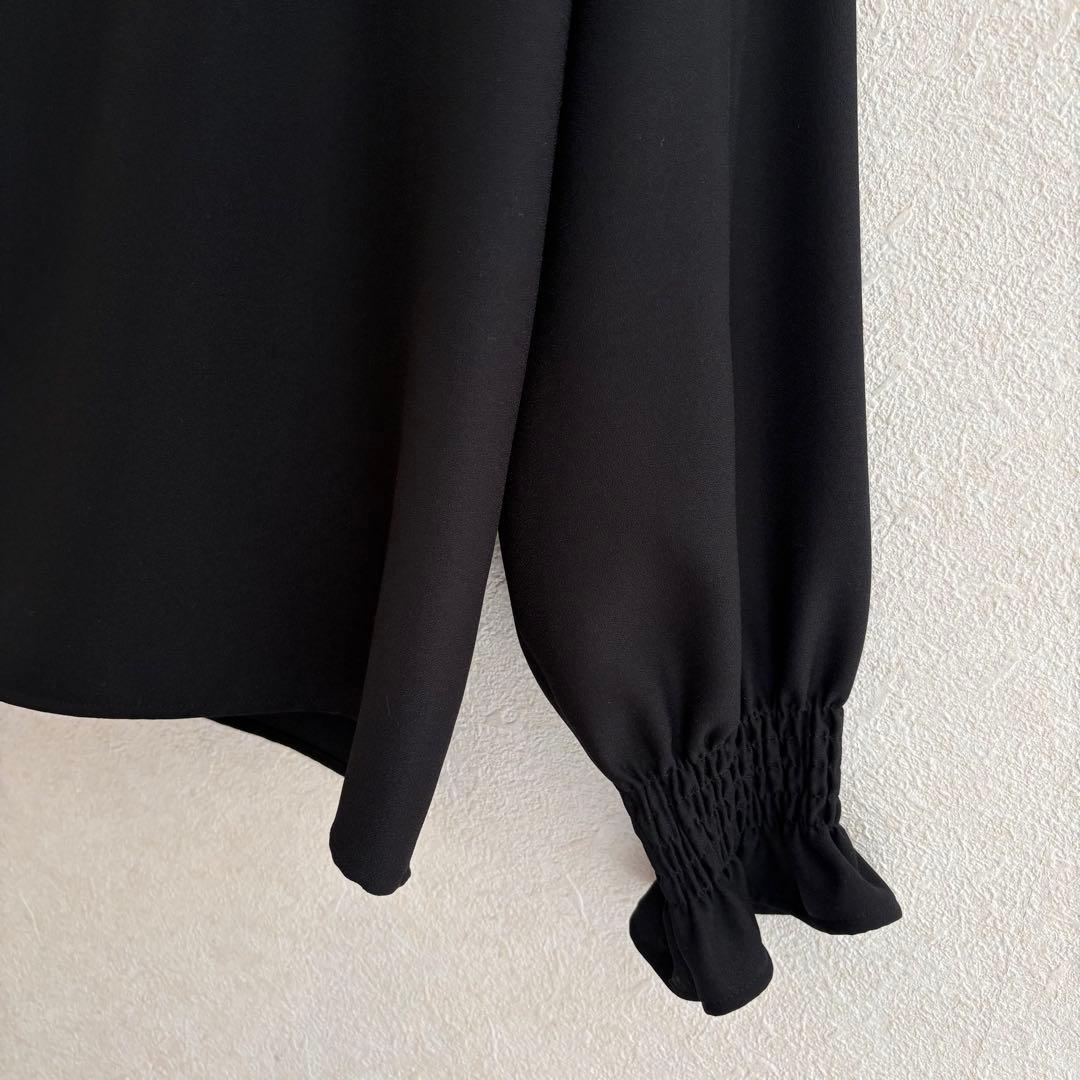 試着のみ　セオリーリュクス　ブラウス　ハイネック　ギャザー