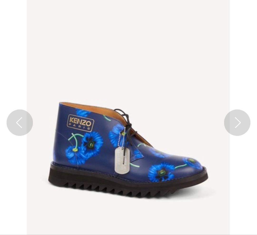 KENZO 花柄 レースアップブーツ サイズ38