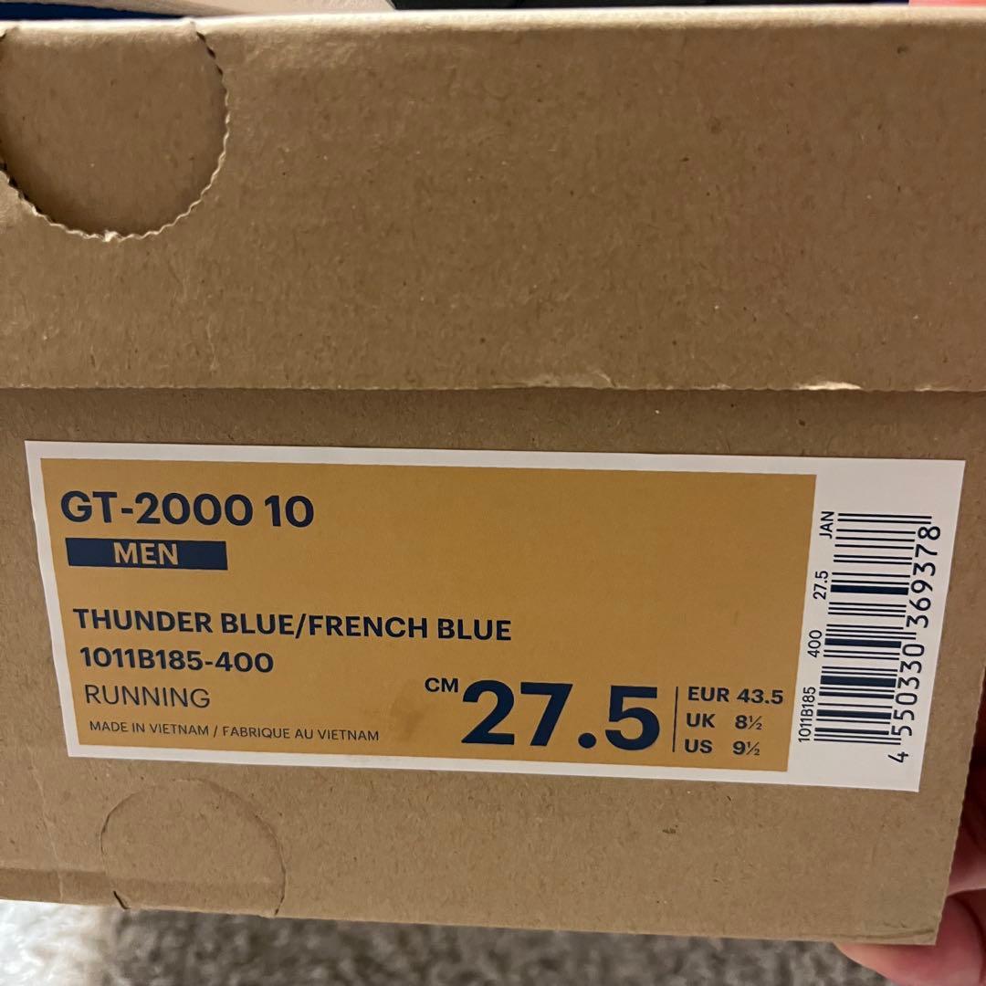 【新品】アシックス ランニングシューズ 27.5cmネイビー