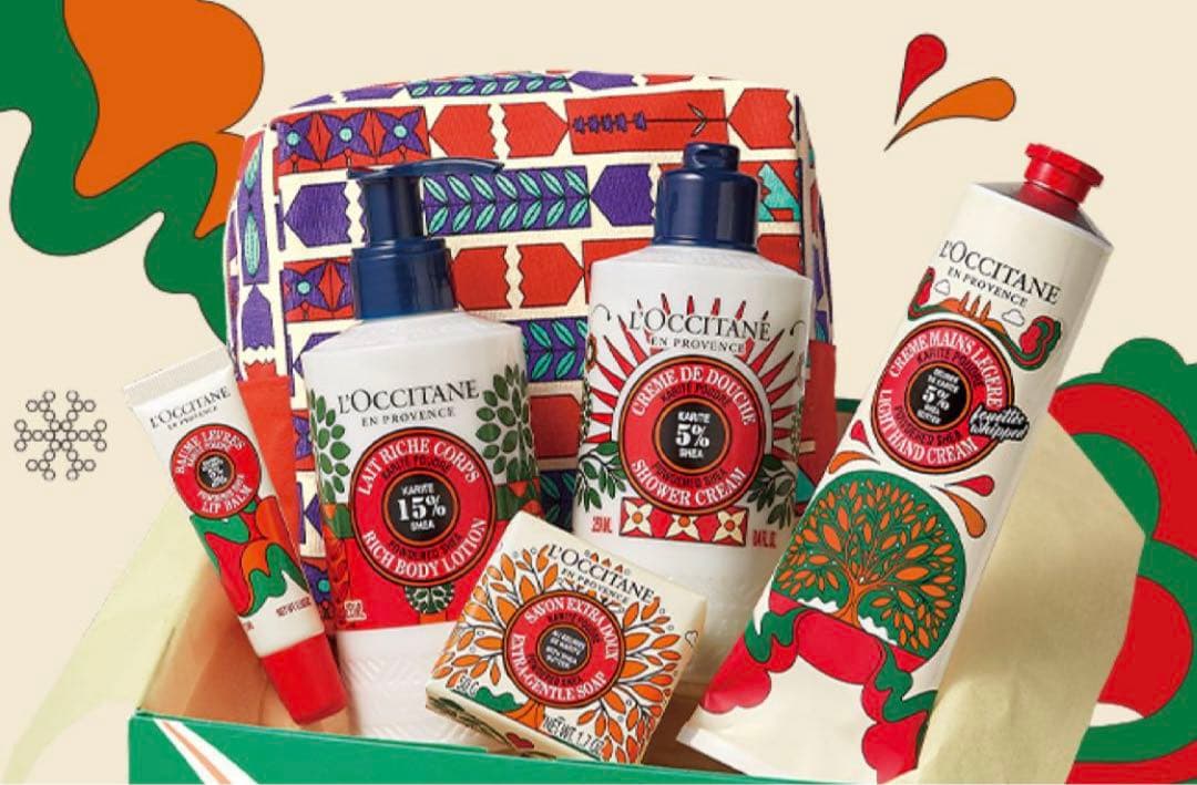 【ロクシタン】ルミナスパウダーシア　コンプリート　ホリデー限定品