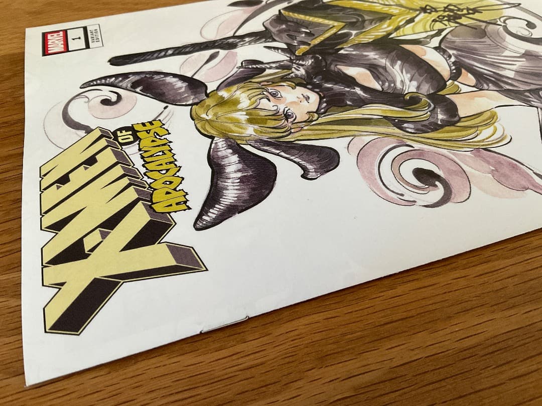 X-men 桃桃子 Magik サイン入り エクスクルーシブ表紙 アメコミリーフ