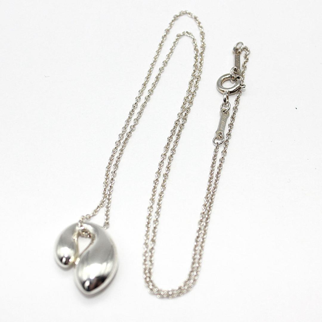 美品 Tiffany&Co. ティファニー ダブルティアドロップ ネックレス