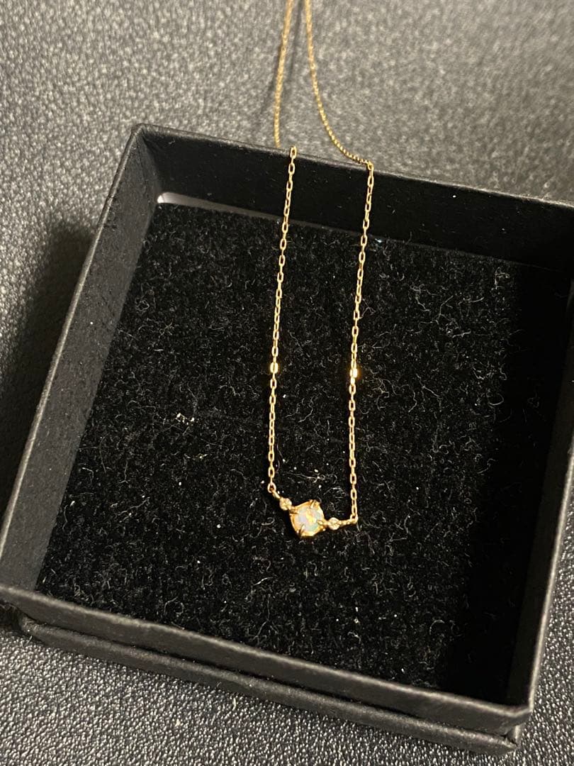 y*.様 noir de poupee K10 Lucia オパールRD×ダイヤ