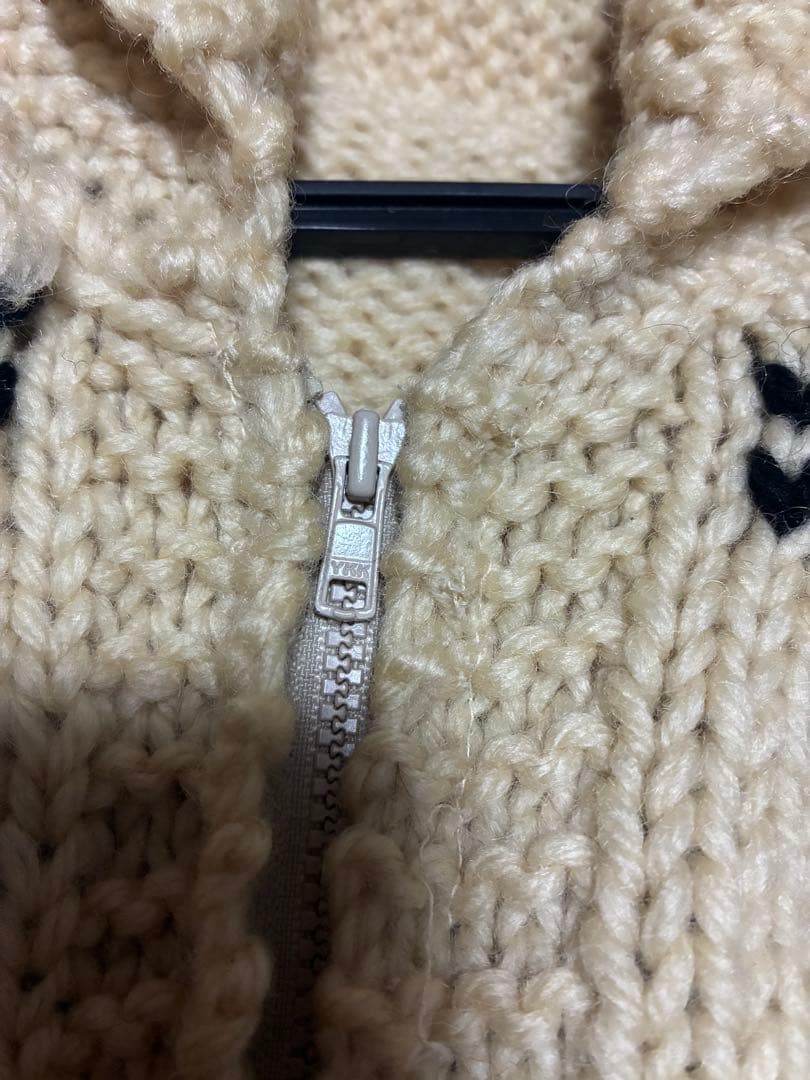 カウチンセーター　50s 60s古着　メンズ　ブルドーザー