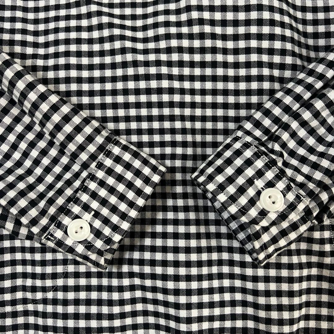 専用です極美品✨DANTONギンガムチェック プルオーバーシャツ 丸襟 長袖34
