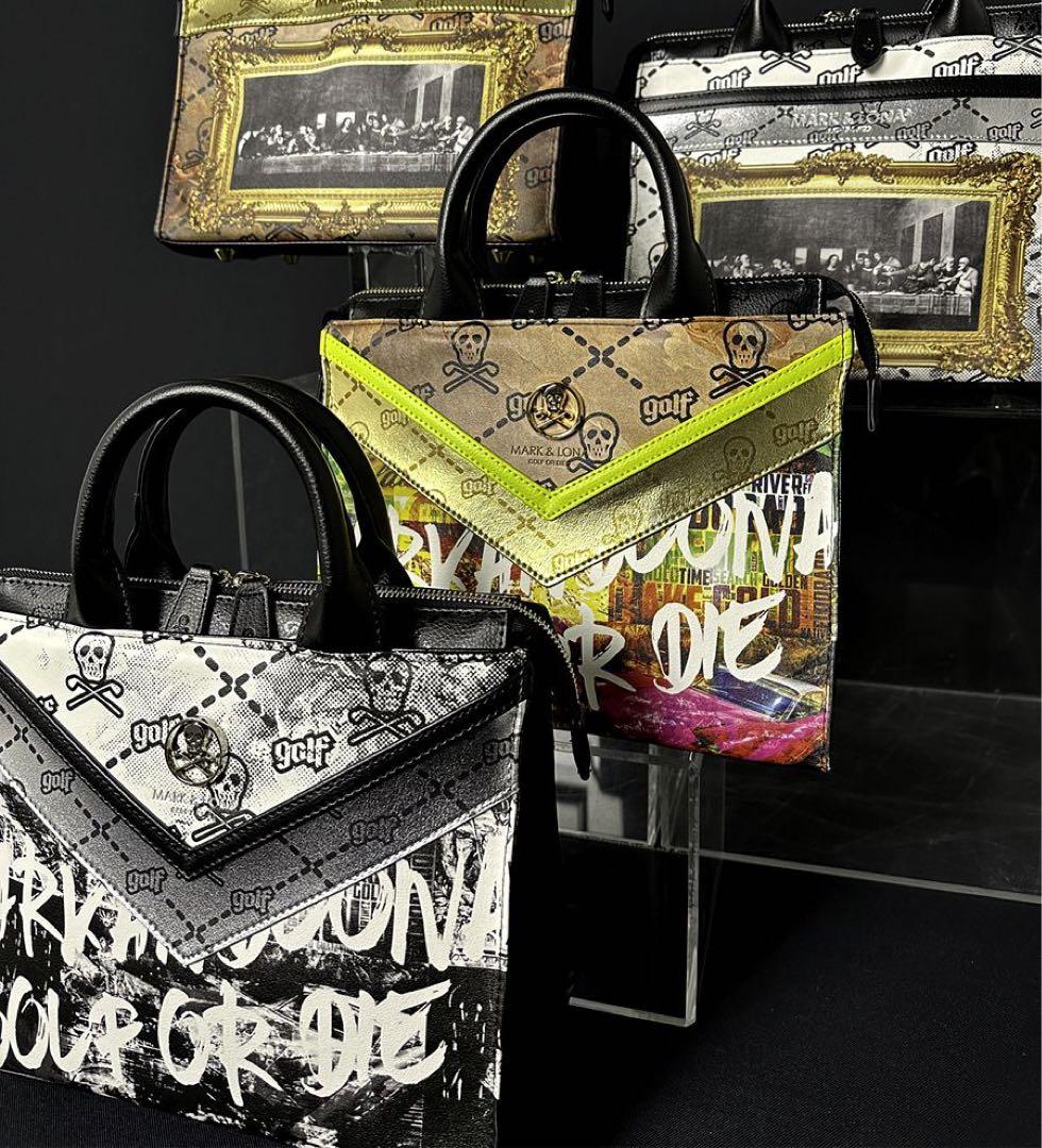新品未使用品 MARK&LONA ゴルフ カートバッグ グラフィック プリント