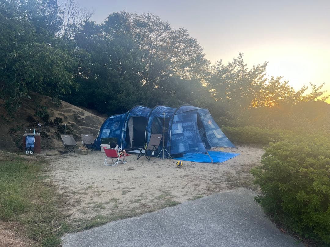 格安タープセット‼️ コールマンILインディゴ トンネル２ルームテント、タープ