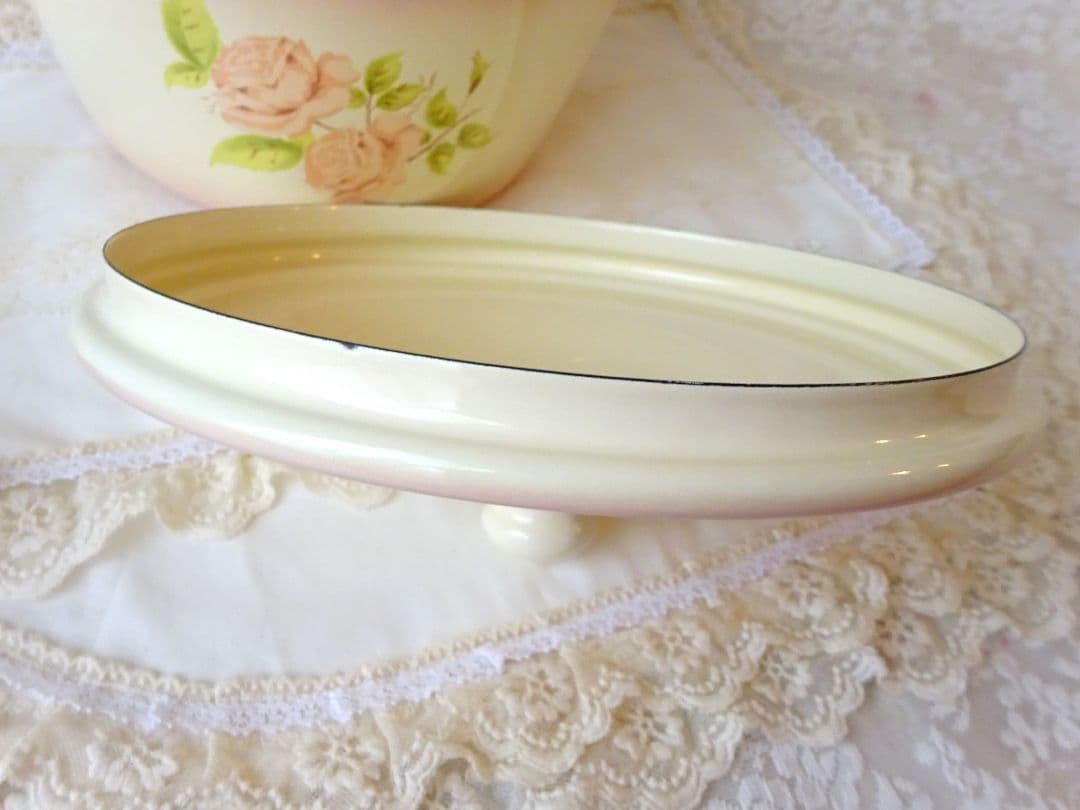 イマン　ダイアナローズ　アンティークキャセロール　マニーローズ