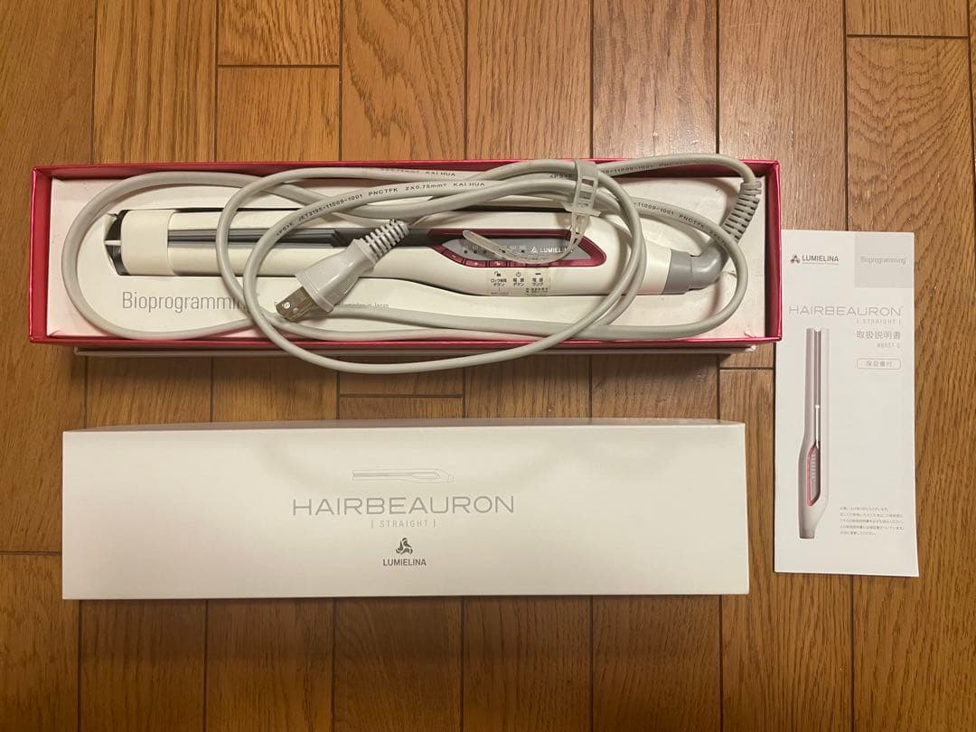 ヘアビューロン　温度調整機能付きストレートヘアアイロン