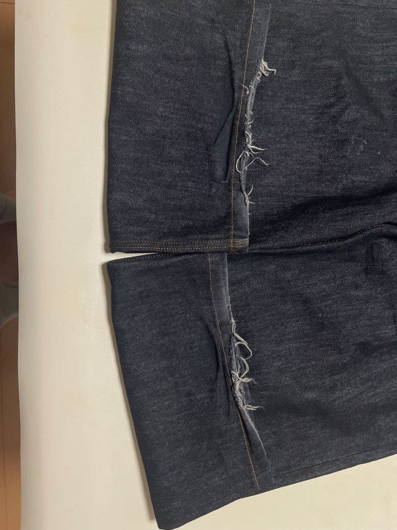 BELVET リジッドデニム ブラック Mサイズ