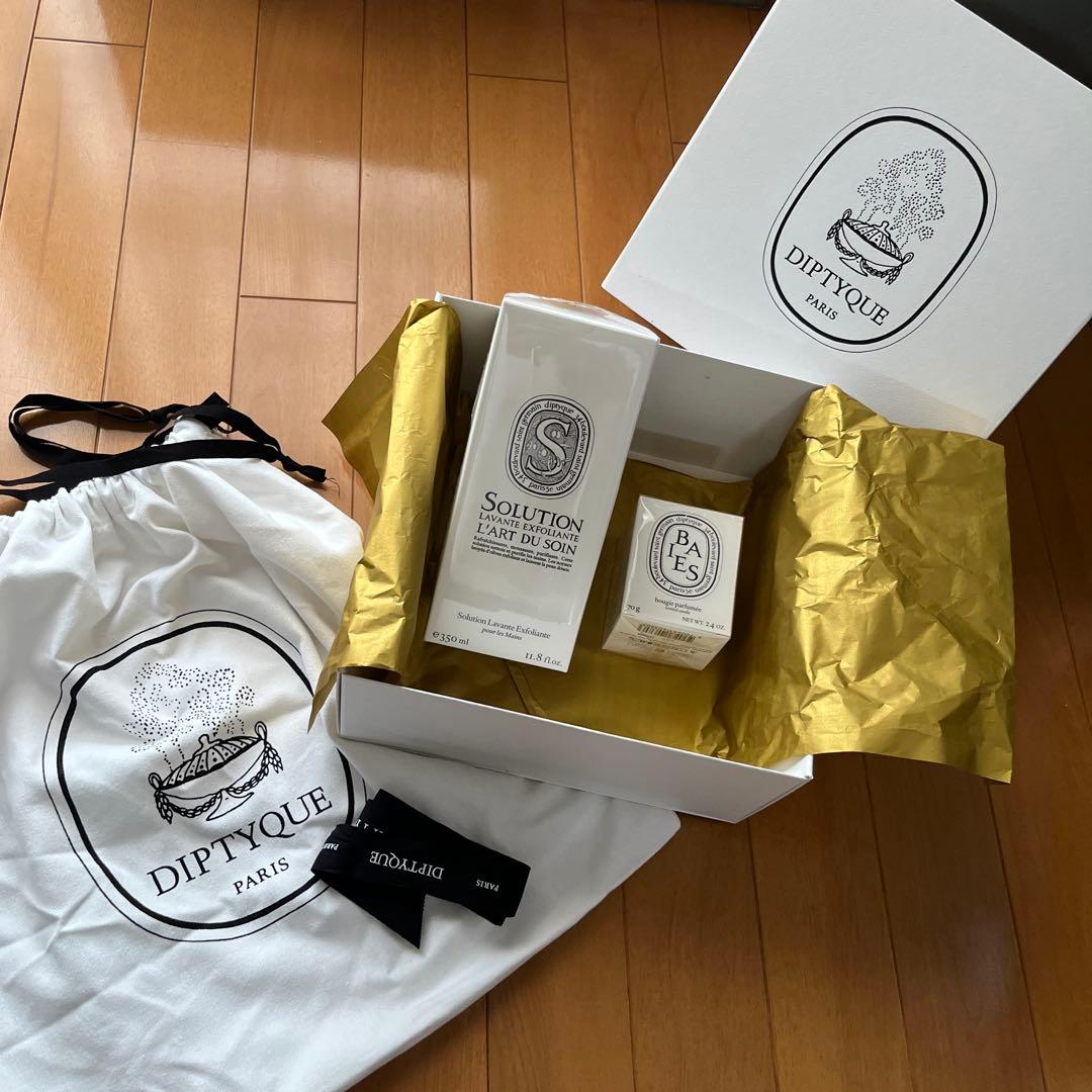 新品◆DIPTYQUEエクスフォリエイティング　ハンドウォッシュ＆ミニキャンドル