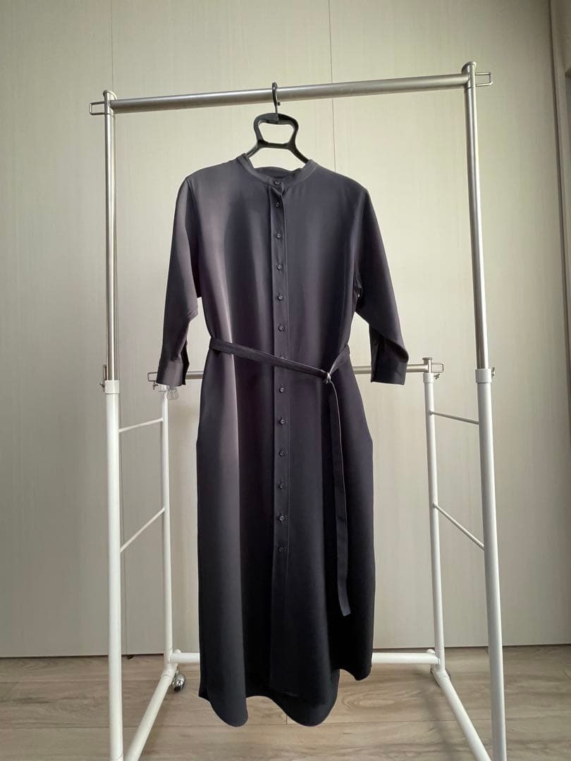 ソージュ　バンドカラーシャツワンピース