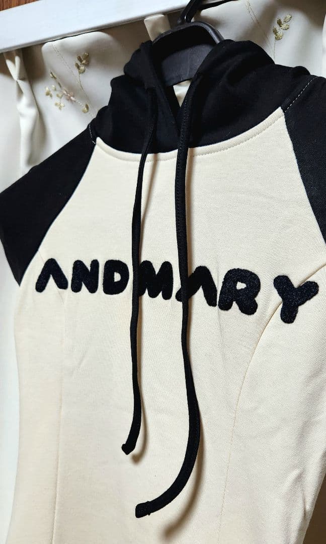 ワンピース ANDMARY Mary logo mini dress black