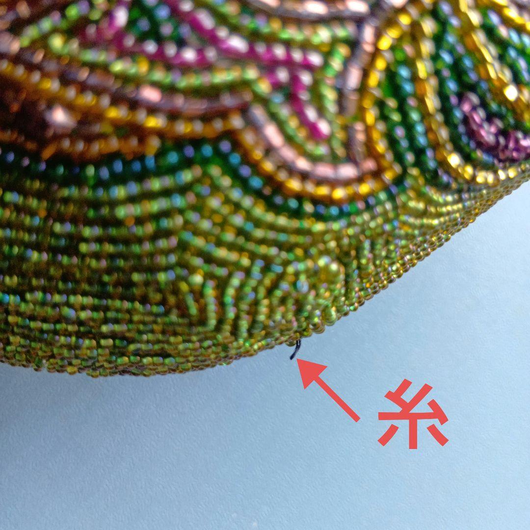 ビーズバッグ　レトロ　フォーマルバッグ