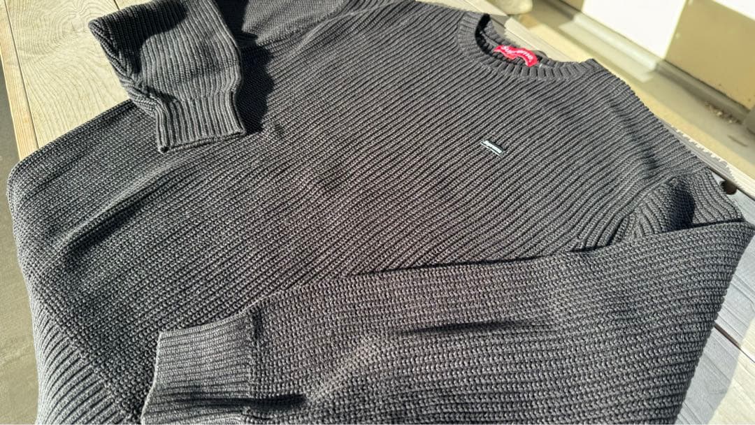 supreme small box logo コットンニット　ブラック