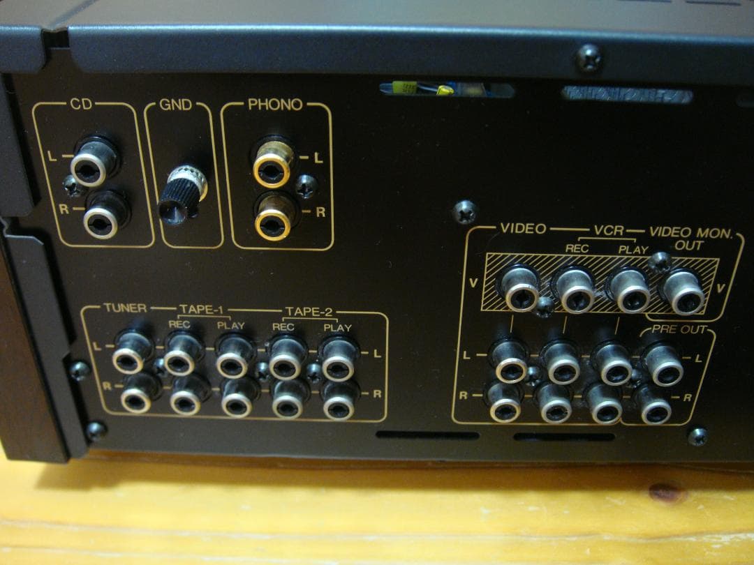 整備済 程度良 ONKYOオンキョー Integra A-817RXⅡ木目パネル