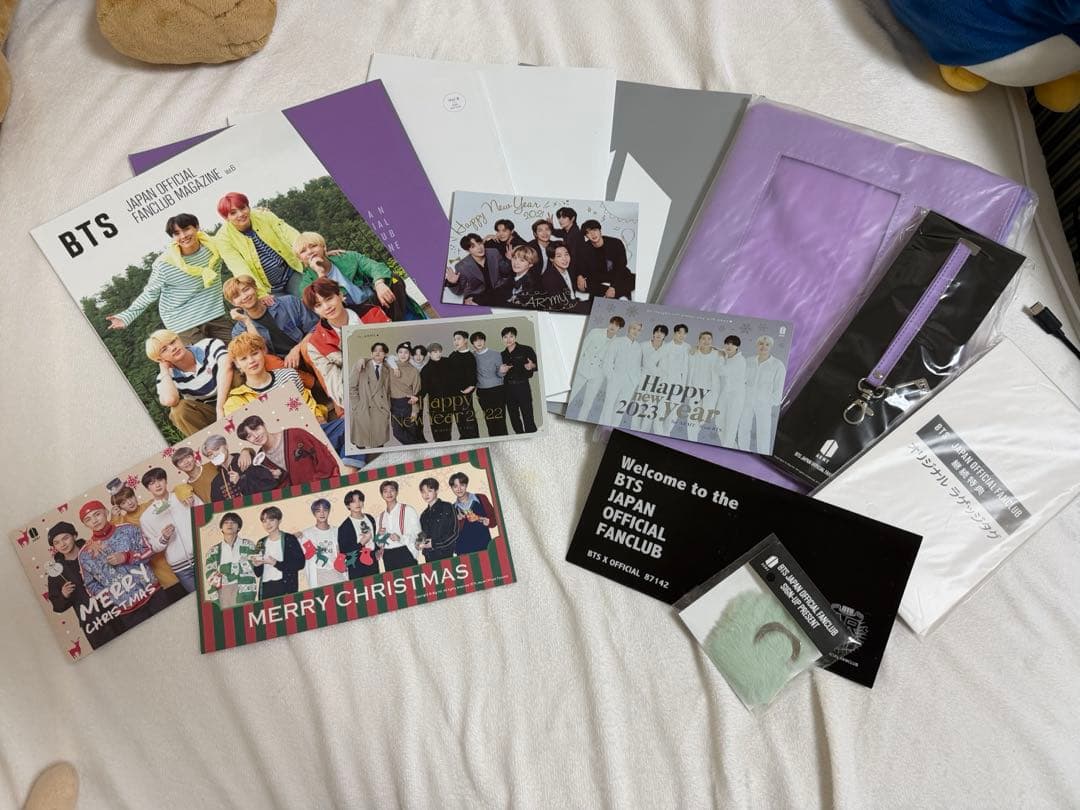 BTS 会報、FC入会継続特典、クリスマスカード、グリーティングカード