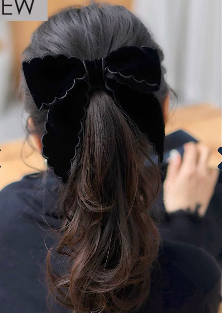 マーロンエノンフィ　スカラップ　ベロアバレッタ　maronenonfee