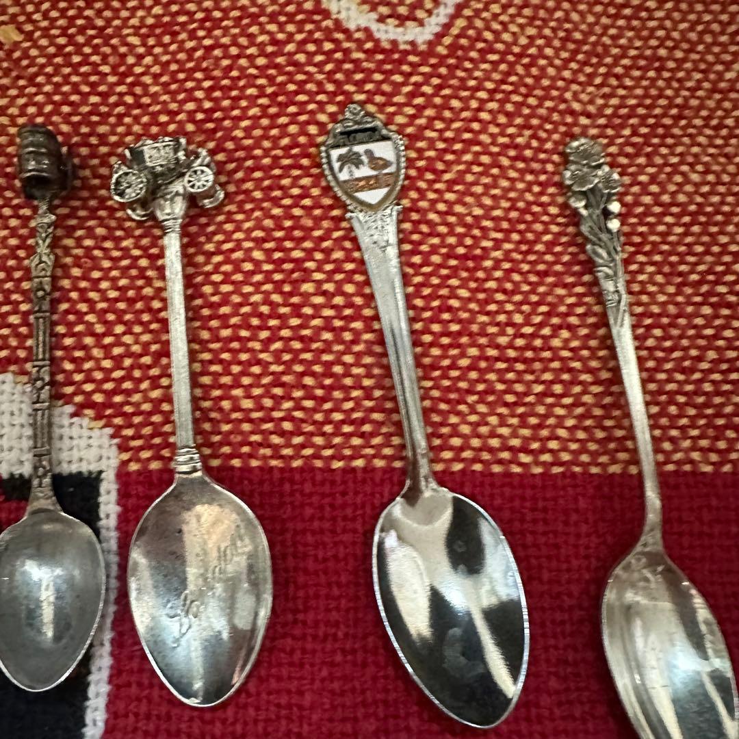 【純銀】スターリングシルバー スーベニアスプーン セット まとめ売り 銀製