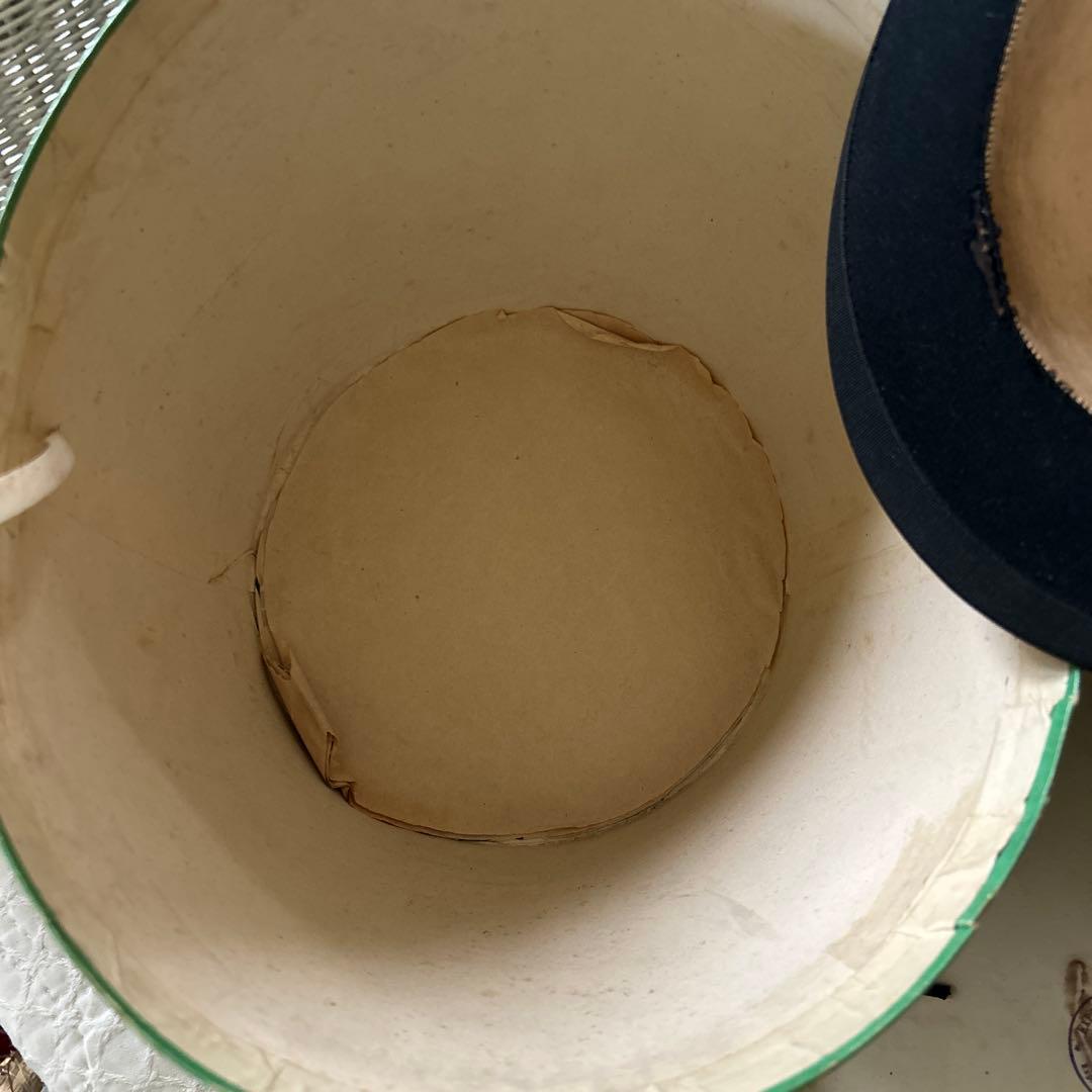 希少フランスアンティークハットボックストゥールーズ1908年ナポレオントロワ時代