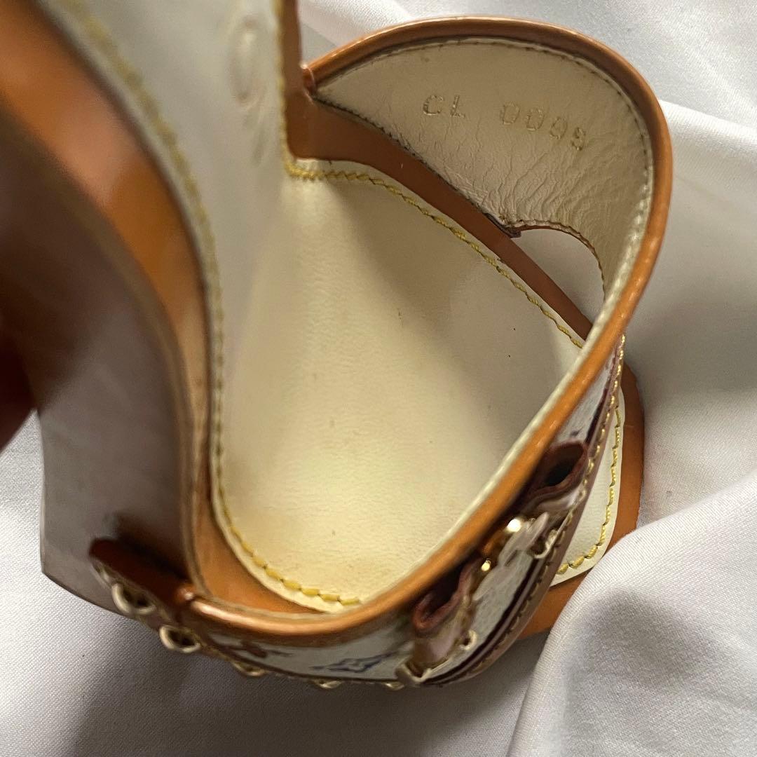 Louis Vuitton マルチカラー リボン ウッド ミュール モノグラム