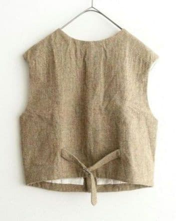 アーツ&サイエンス ARTS&SCIENCE ツィードベスト ボタンベストジレ